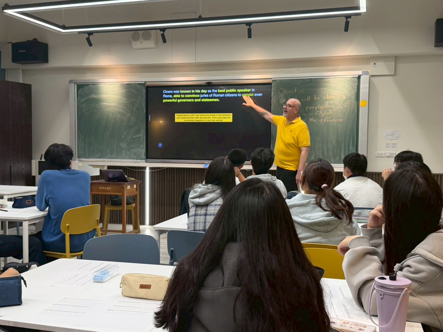 美國 Fairmont High School 課程督學 Jon Matthews 示範教學